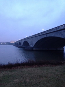 Winter mornings at Memorial Bridge.  