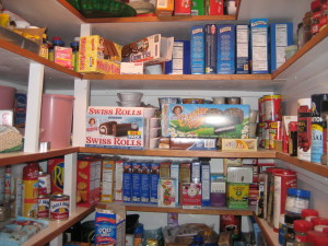 My mom's shelves in the modern day. It's like a time machine!