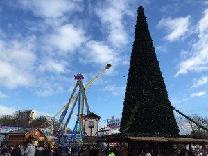 Christmas trees and midway rides. This was going to be more than just a market. 