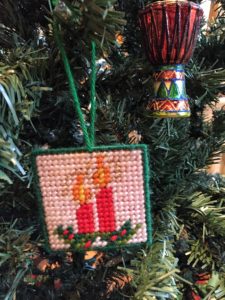 Then there's the old timey ornaments that Mom mande, that hung on my tree as a kid. 